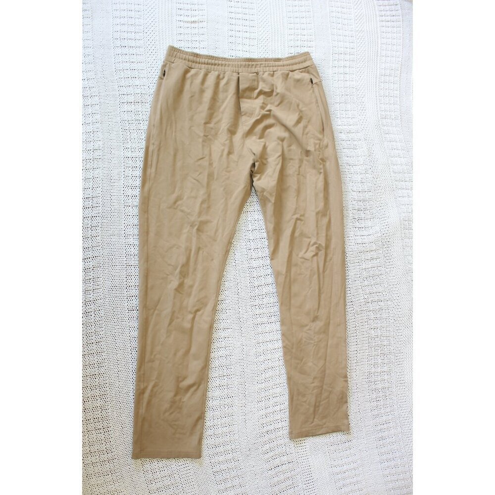 Public Rec Casual Pull On Men's Sweatpants Beige W38/35 elastic waist outdoor